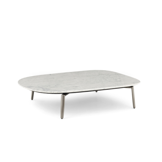 Столик мраморный прямоугольный Hillier Big в стиле лофт, модерн, индастриал