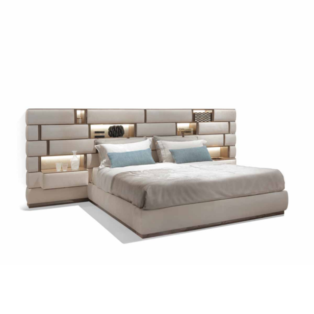 Кровать с встроенными тумбами Tizona в стиле лофт, модерн, индастриал