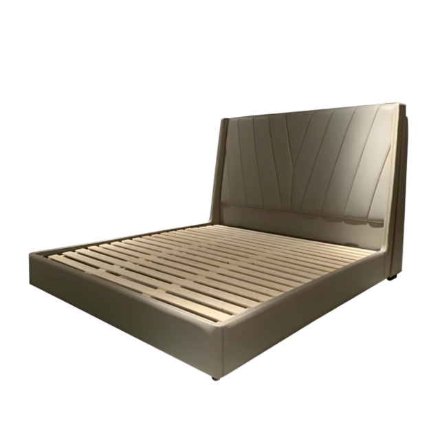 Кровать со стеганым изголовьем Carrock в стиле лофт, модерн, индастриал
