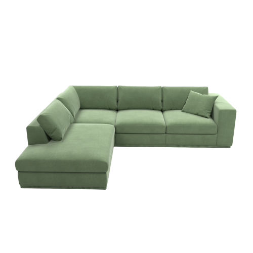 Угловой трехместный диван CRYPT прямоугольный