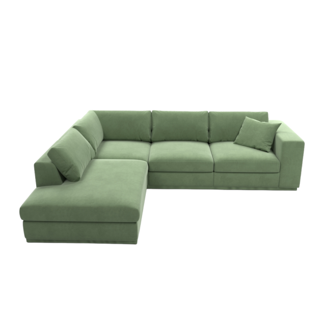 Угловой трехместный диван CRYPT прямоугольный в стиле лофт, модерн, индастриал