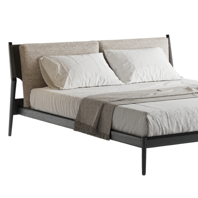 Двуспальная кровать Rycsive в скандинавском стиле