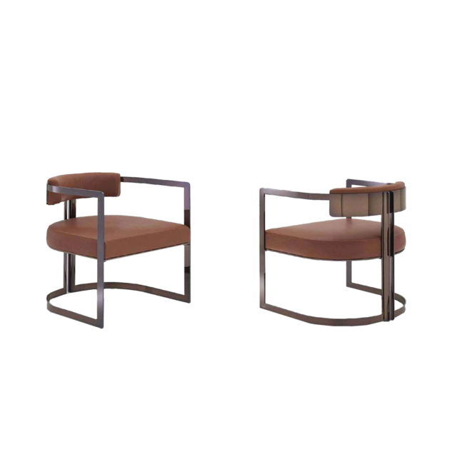 Кресло с металлической рамой Melanfo в стиле лофт, модерн, индастриал