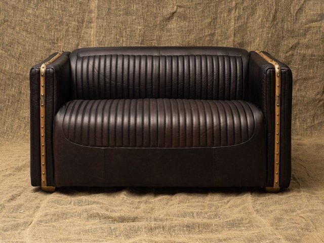 Двухместный диван из металла Baron Brass Inserts