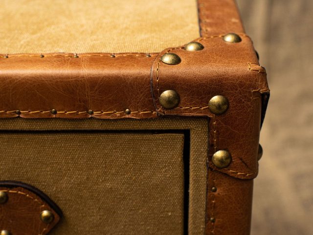 Столик Tobago Suitcase Gold Steel