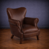Кресло Intermezzo Dark Leather and Wood — фото 1