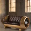 Двухместный диван Aircraft Turbine Black — 45°