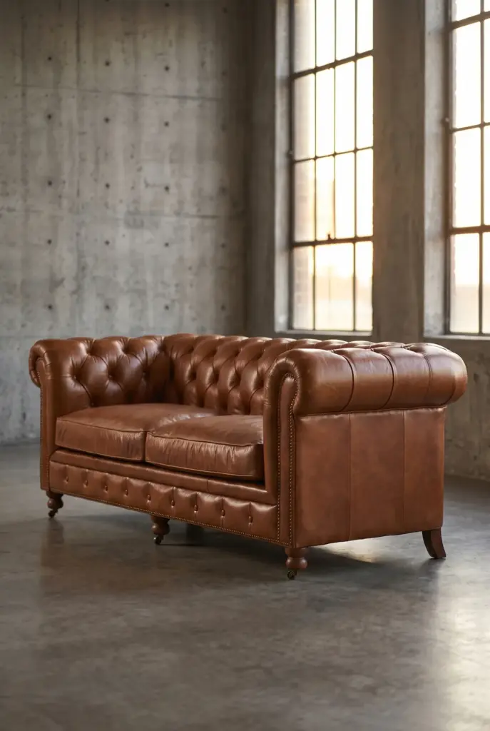 Двухместный диван Boudoir Quilted Leather
