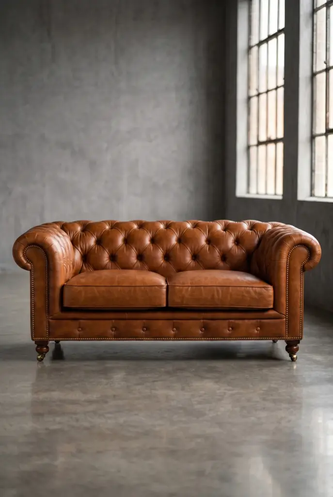 Двухместный диван Boudoir Quilted Leather