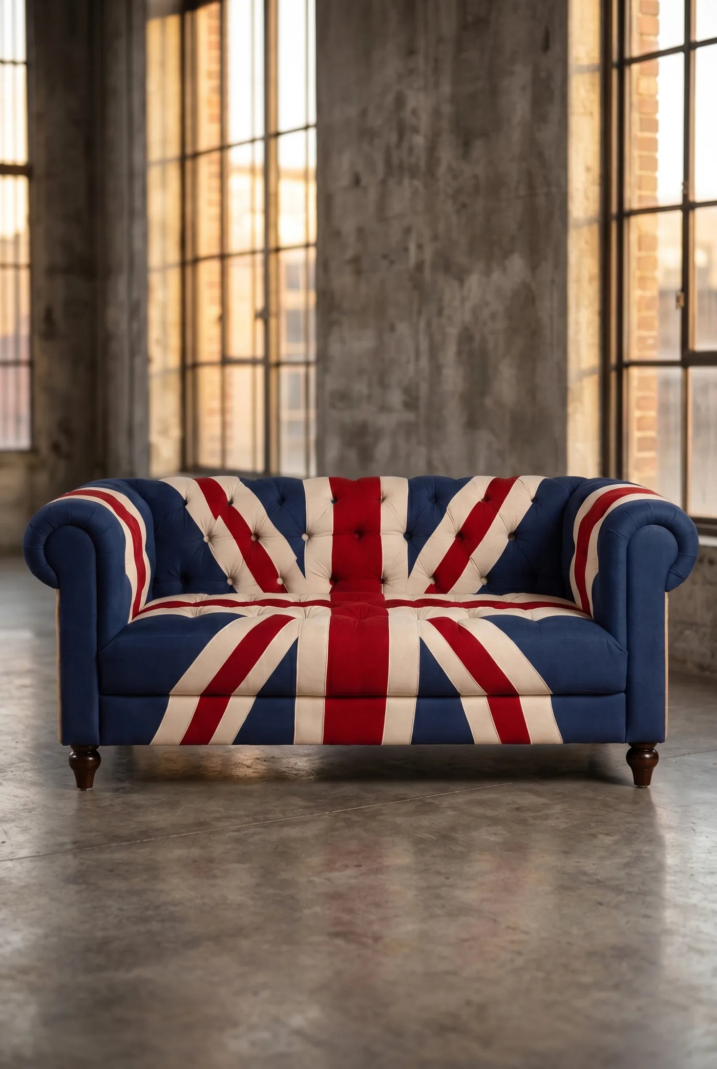 Двухместный диван Britain Wood Legs