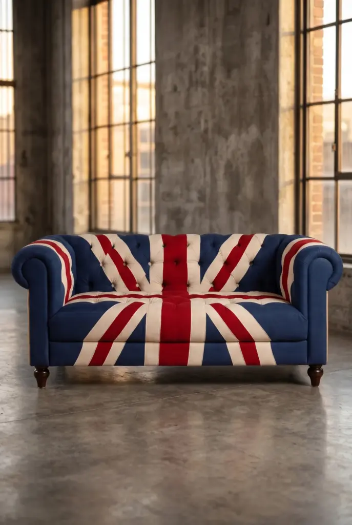 Двухместный диван Britain Wood Legs