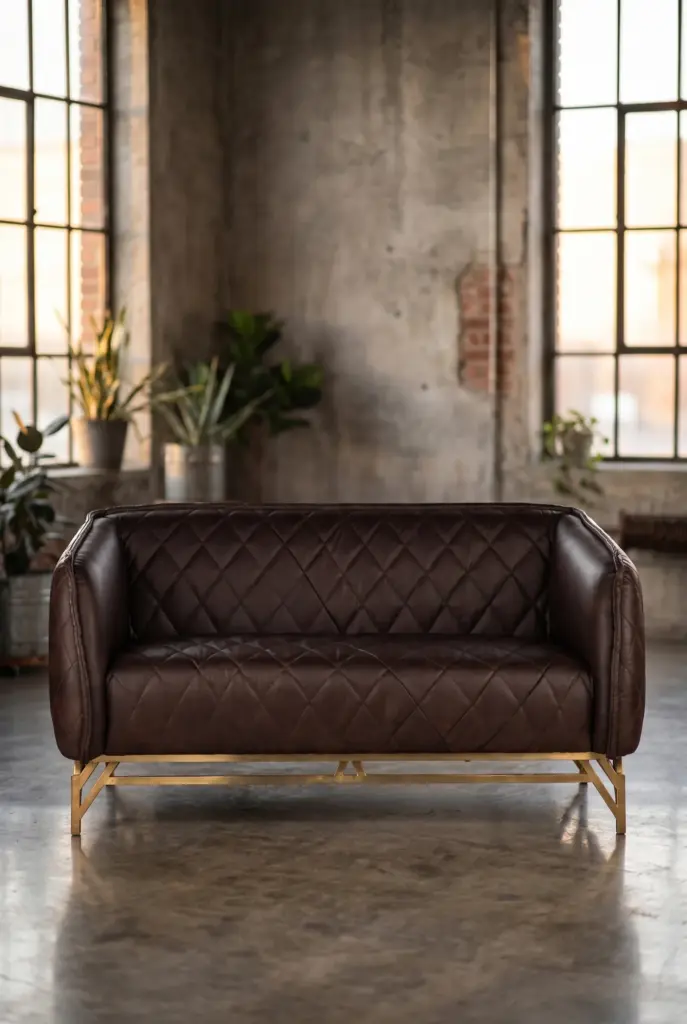 Двухместный диван Diplomat, Black Leather