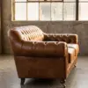 Двухместный диван Luxury Cow-hide — профиль