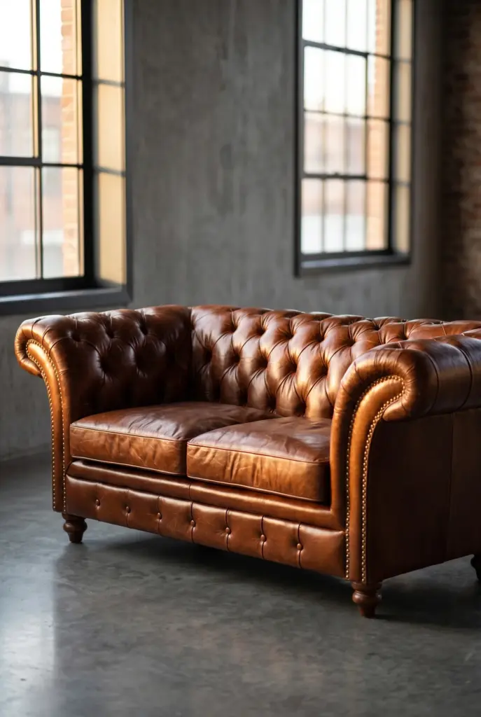 Двухместный диван Milan Quilted Leather