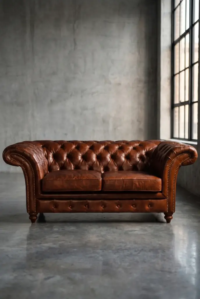 Двухместный диван Milan Quilted Leather