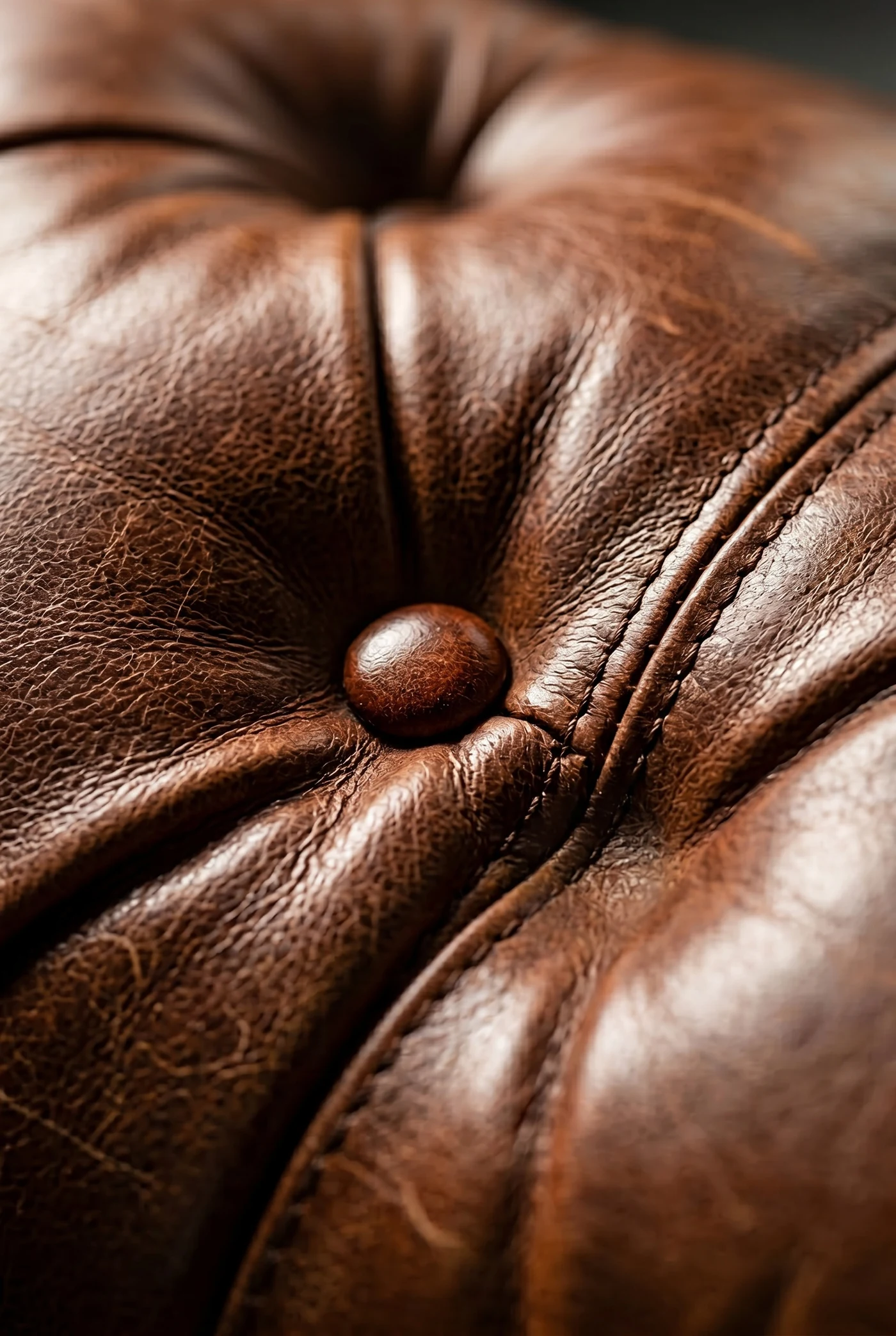 Двухместный диван Milan Quilted Leather — деталь материала