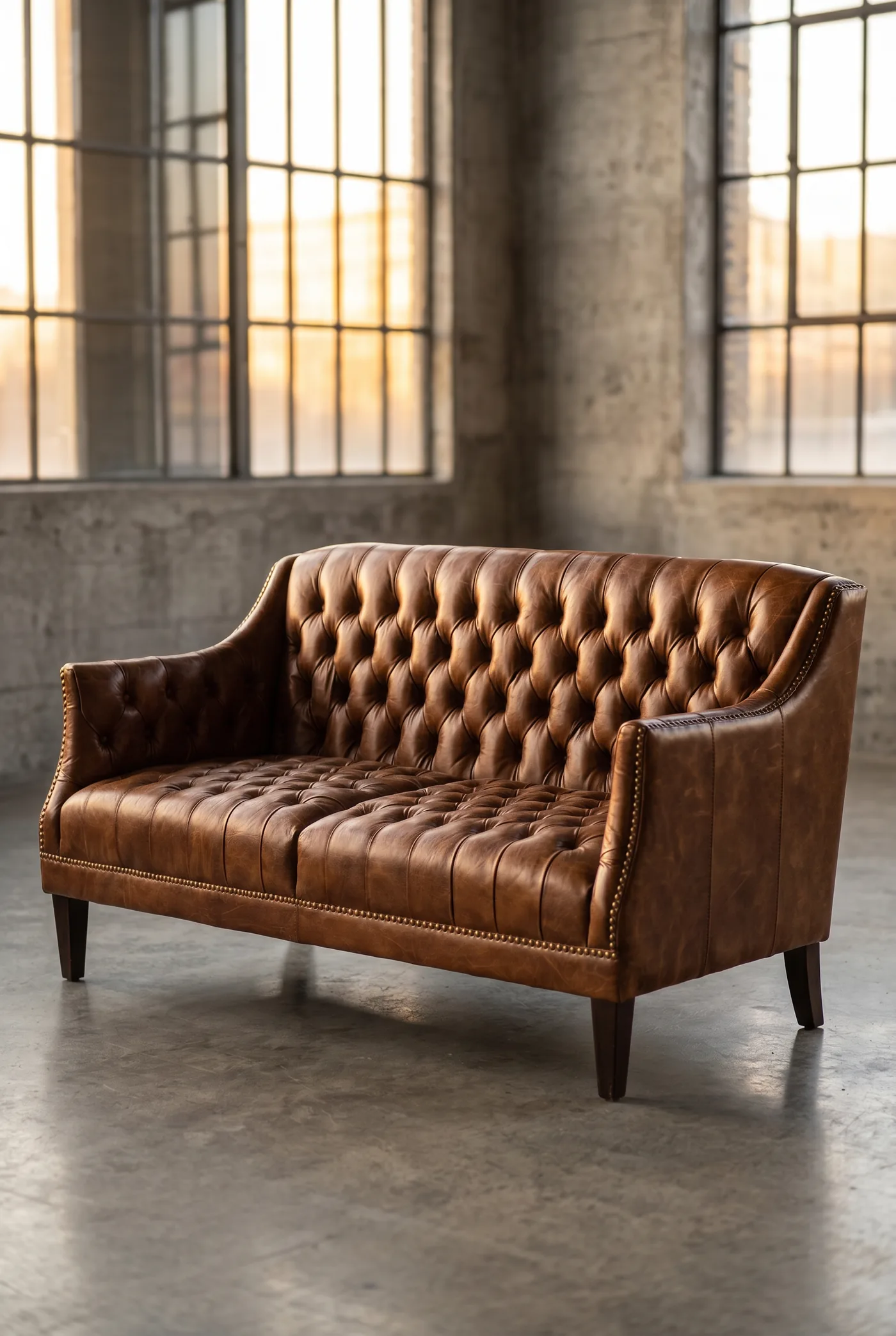 Двухместный диван Sonata Quilted Leather