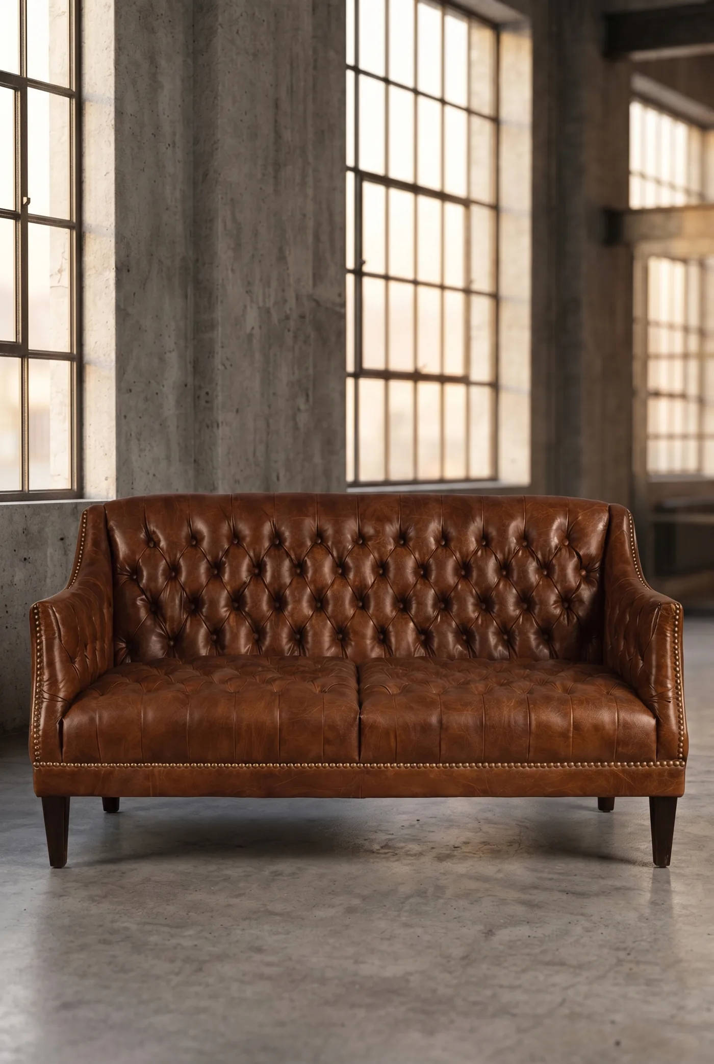 Двухместный диван Sonata Quilted Leather