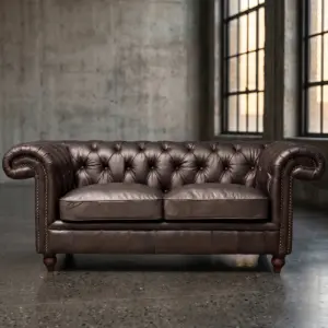 Двухместный диван Steampunk Chic 2 Seater в стиле лофт — купить в OLD LOFT