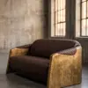 Двухместный диван Take-off Brass Wide 2 Seat — 45°