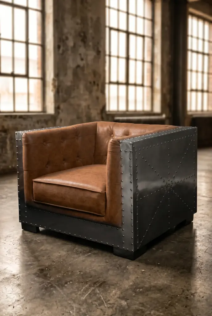 Кресло Boxy Chair Aviator, Aluminum finish