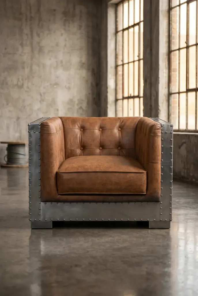 Кресло Boxy Chair Aviator, Aluminum finish