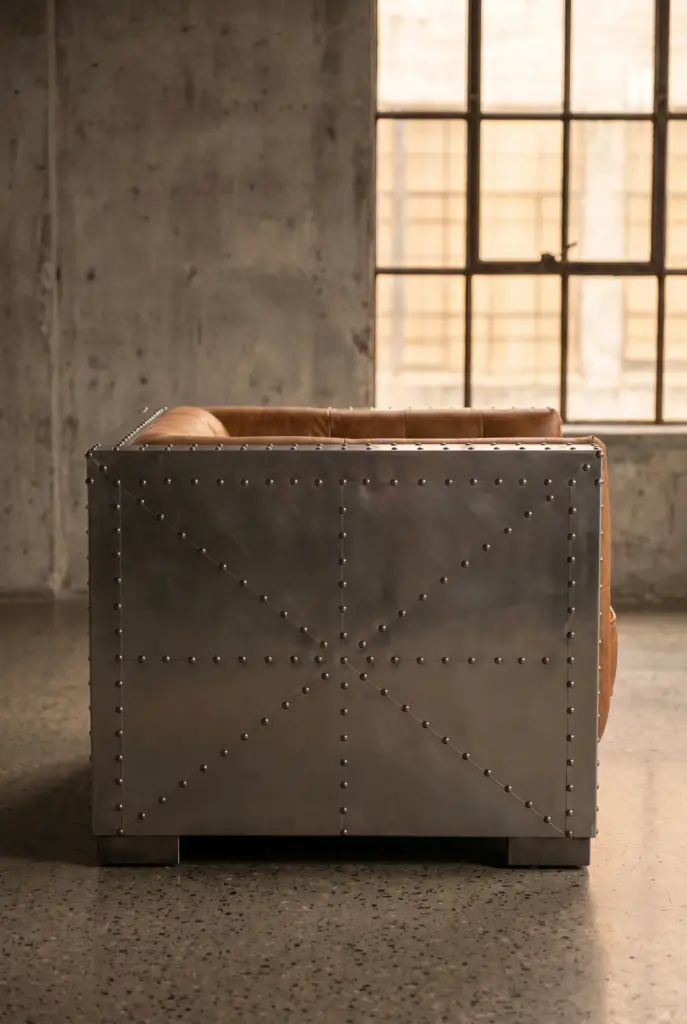 Кресло Boxy Chair Aviator, Aluminum finish