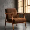 Кресло Chocolate Arm Chair Wood Frame — 45°