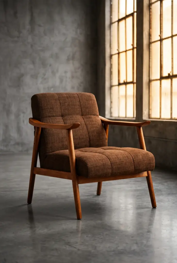 Кресло Chocolate Arm Chair Wood Frame