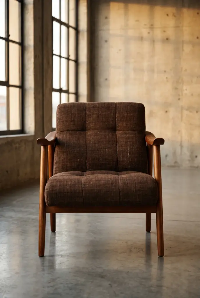 Кресло Chocolate Arm Chair Wood Frame