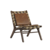 Кресло для отдыха Bench Leather and Fabric — 45°