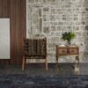 Кресло для отдыха Bench Leather and Fabric — в интерьере