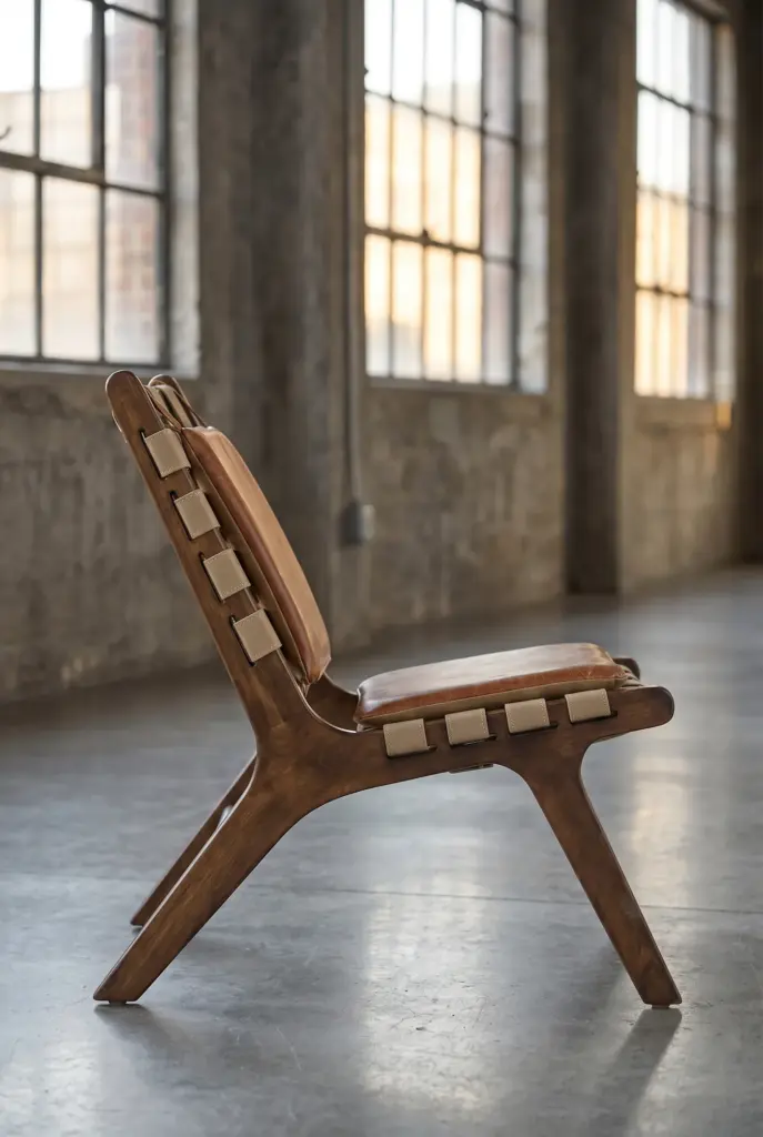 Кресло для отдыха Bench Leather and Fabric