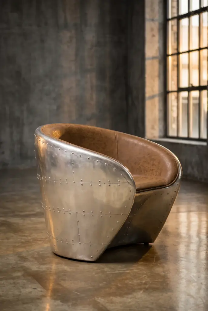 Кресло Aluminum Finish