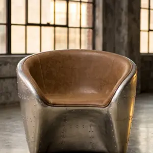 Кресло Aluminum Finish в стиле лофт — купить в OLD LOFT