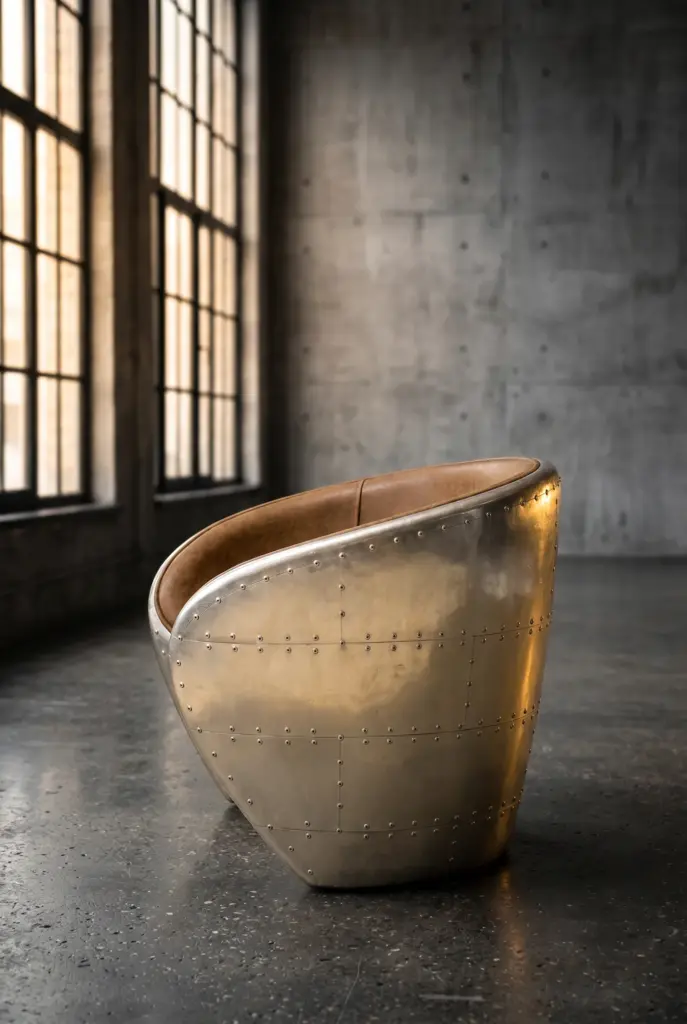 Кресло Aluminum Finish