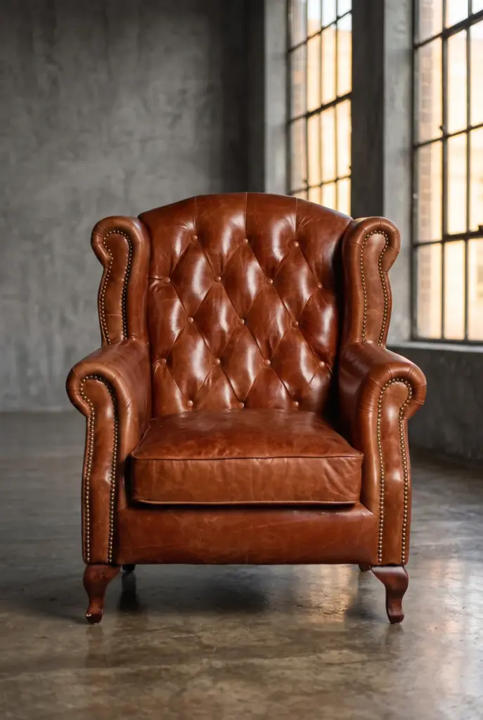 Кресло Grandee Quilted Leather with Buttons
