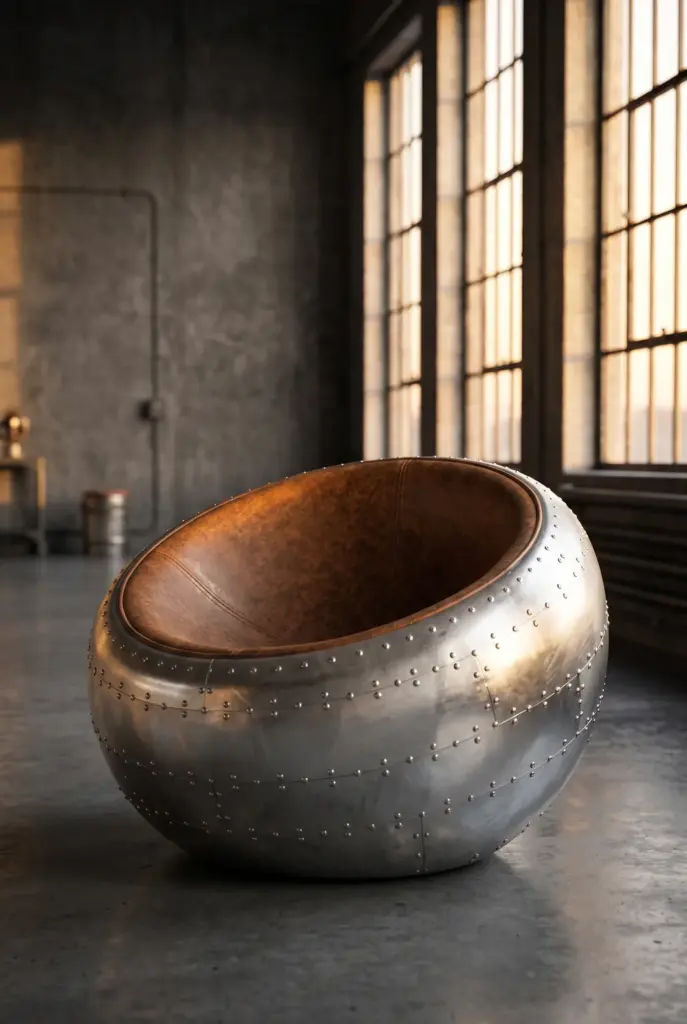 Кресло Hemisphere, Aluminum Finish