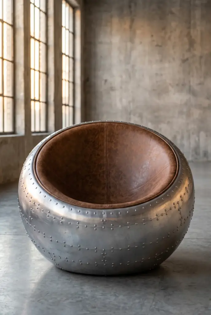 Кресло Hemisphere, Aluminum Finish