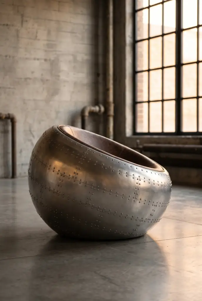 Кресло Hemisphere, Aluminum Finish