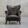 Кресло Intermezzo Dark Leather and Wood — фото 10