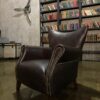 Кресло Intermezzo Dark Leather and Wood — фото 14