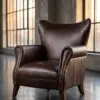 Кресло Intermezzo Dark Leather and Wood — 45°