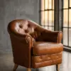Кресло Oxford Quilted Leather 1 Seat — 45°
