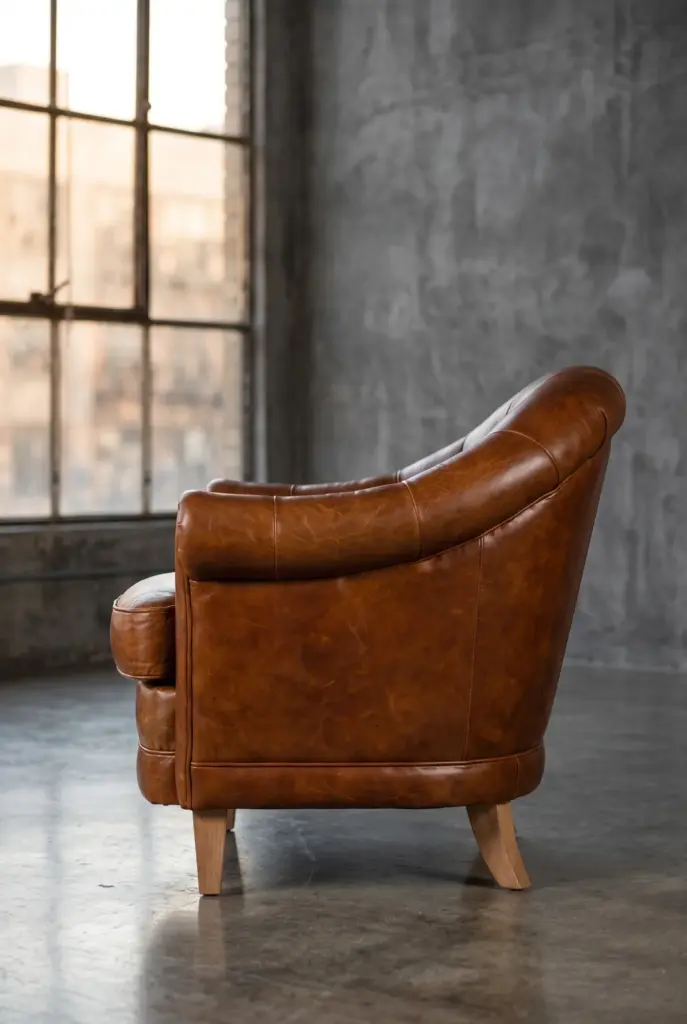 Кресло Oxford Quilted Leather 1 Seat