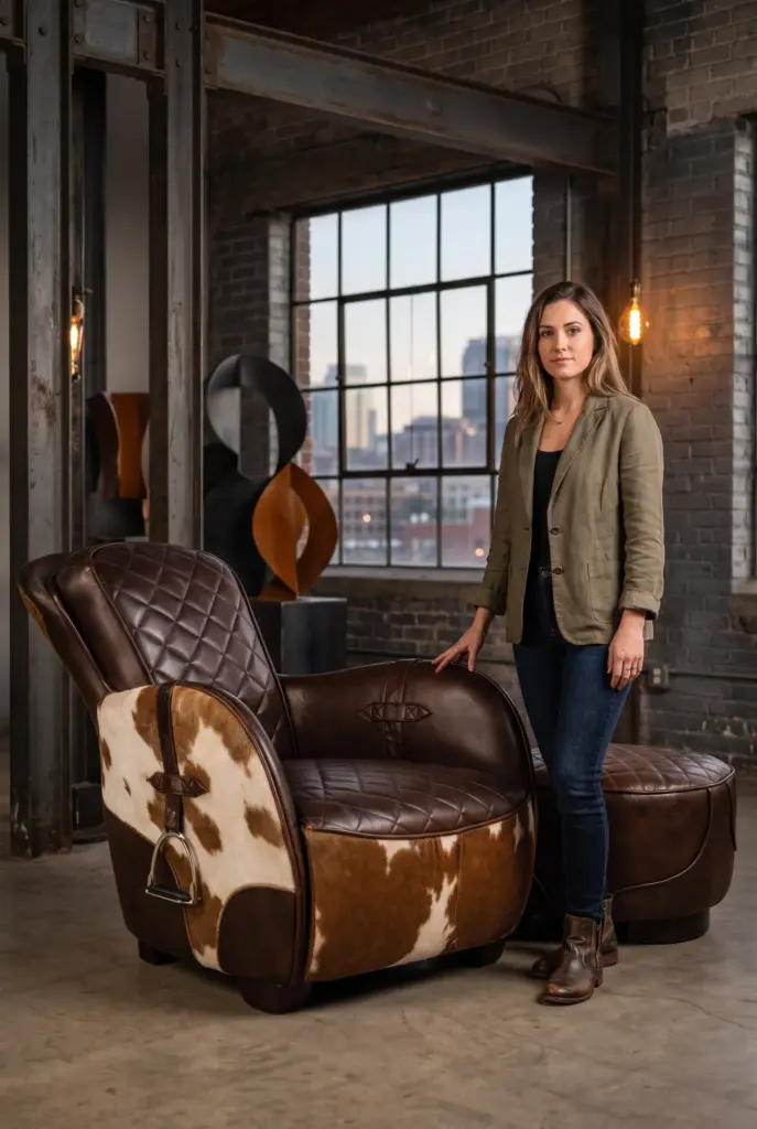 Кресло в стиле Rider Arm Chair with Spots