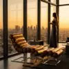 Кресло-шезлонг и оттоманка Odysseus Lounge Chair — в интерьере