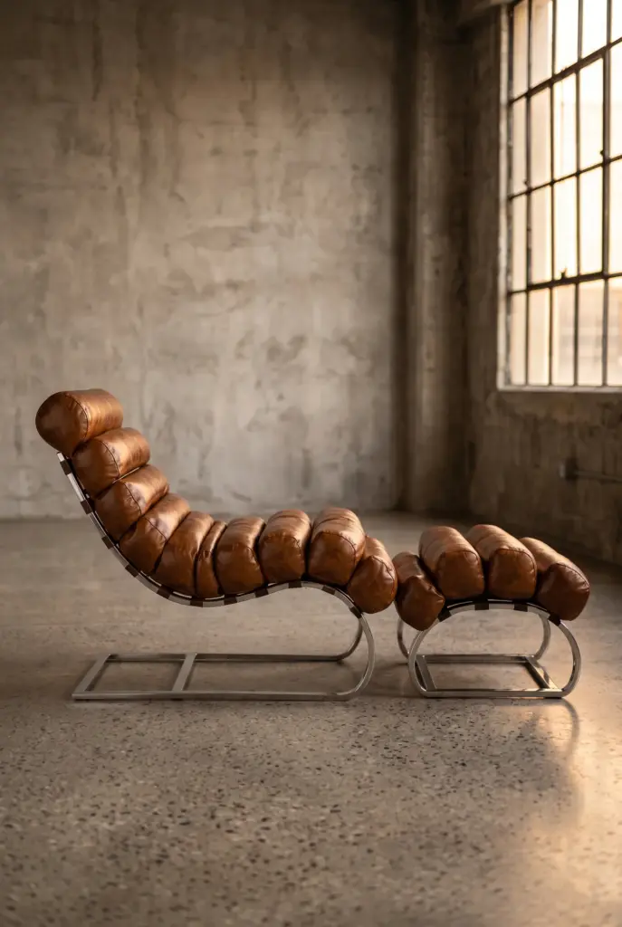 Кресло-шезлонг и оттоманка Odysseus Lounge Chair