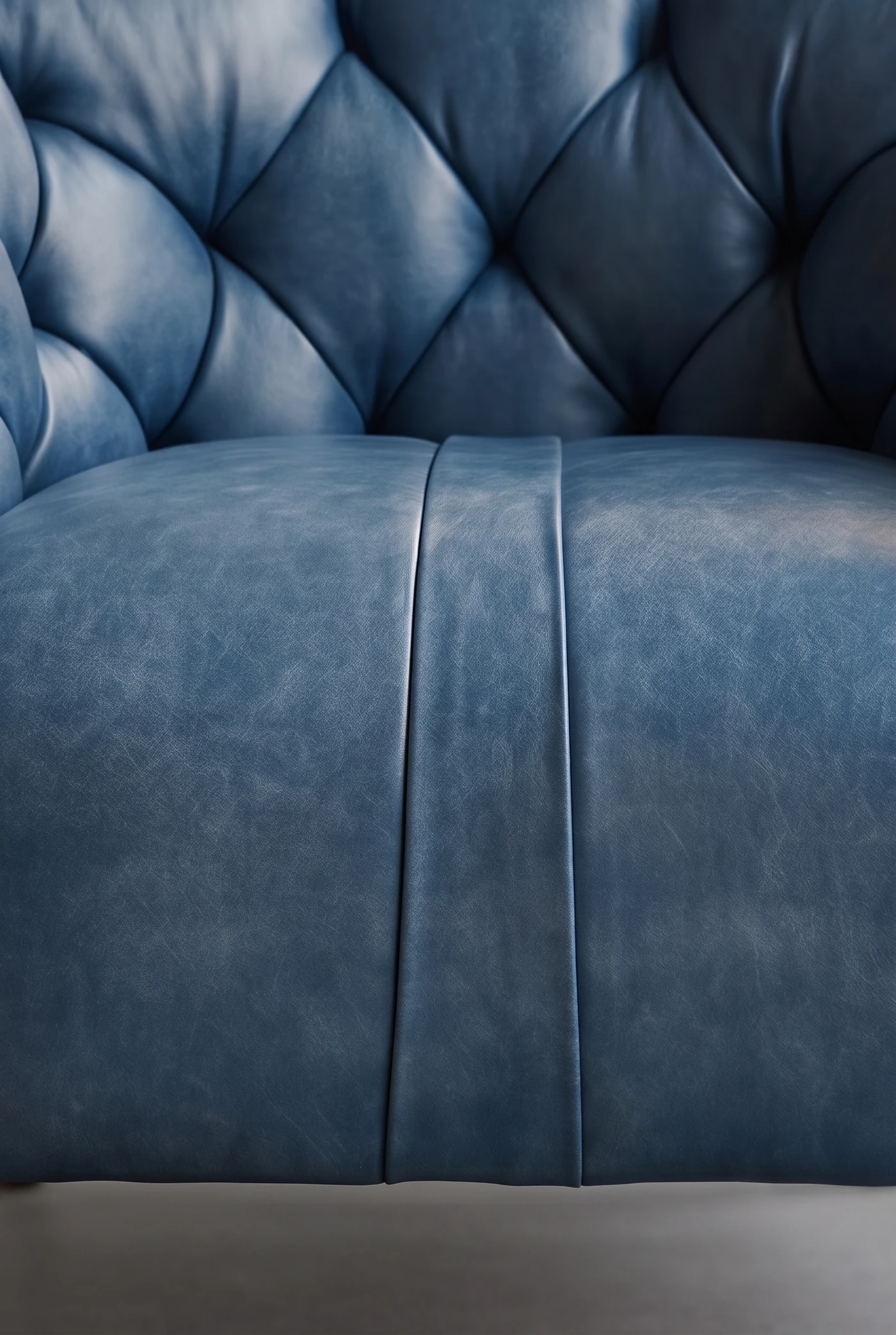Кресло Siesta Blue, Shabby Leather — деталь материала