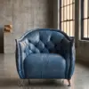 Кресло Siesta Blue, Shabby Leather — фронт